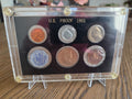 1961 U.S. Proof Set – Rainbow Toning – Original Mint Plastic in Holder – obverse and holder