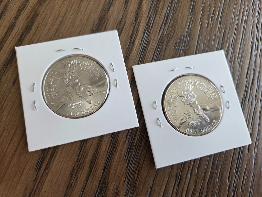 2026 P & D Enduring Liberty Half Dollar Set – 2 Coins — representative reverse photo; coins in protective flips