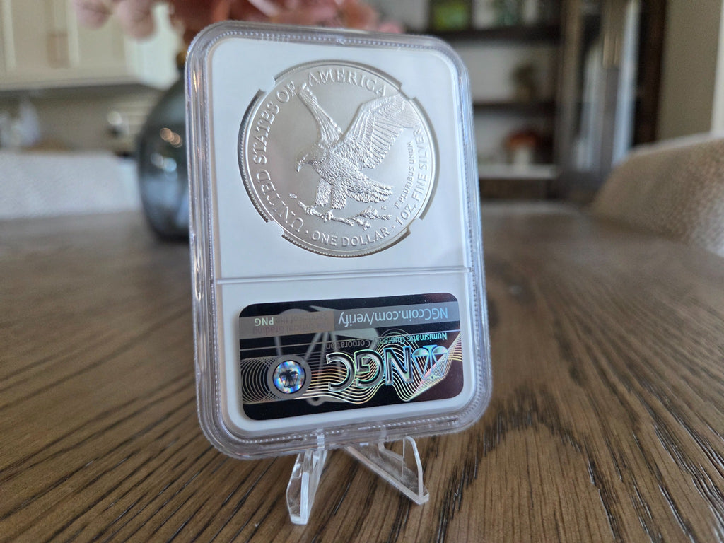 2022 Type 2 Silver Eagle NGC MS70 Minnesota label — reverse