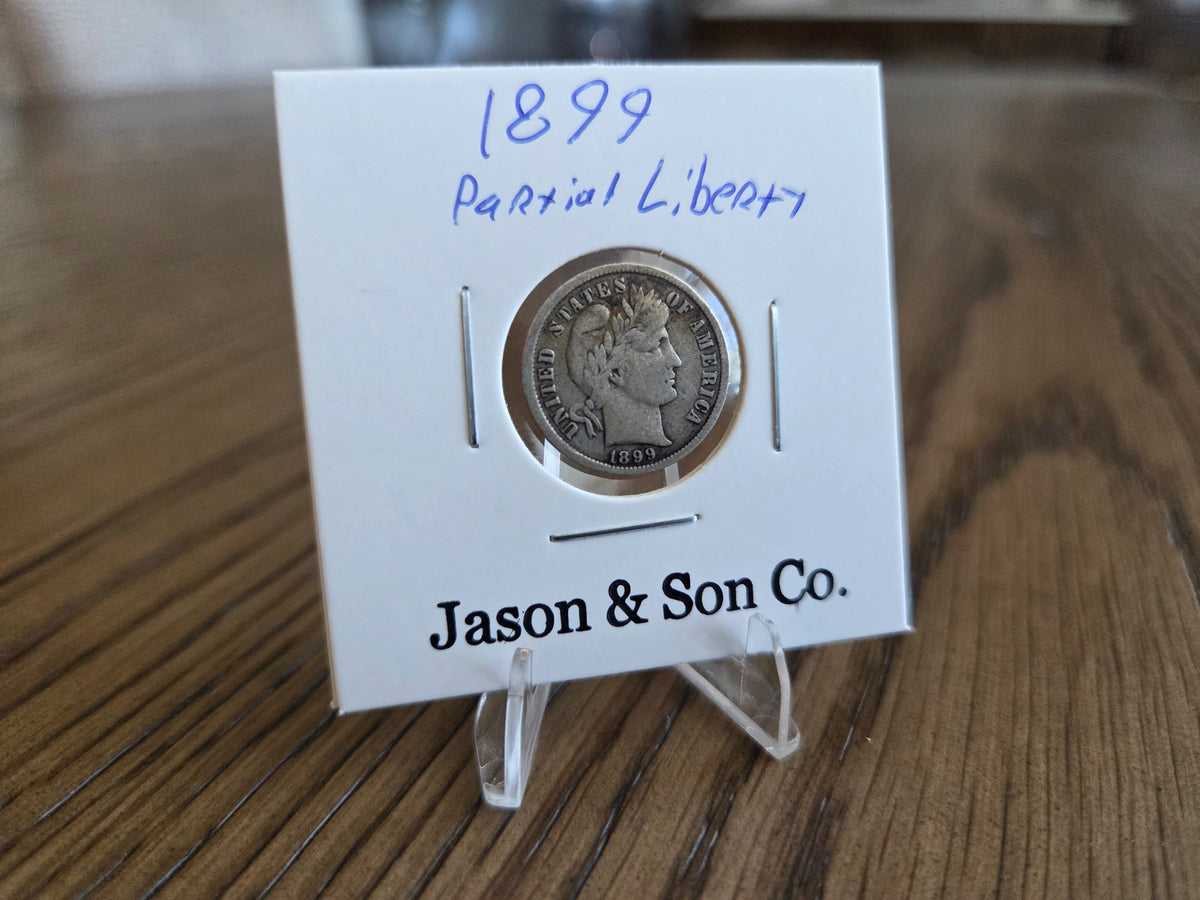 1899 Barber dime obverse – exact coin BD0007