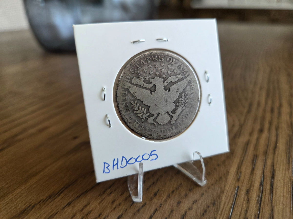 1904 Barber half dollar, reverse of exact coin BH0005