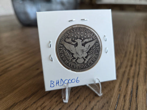 1902 Barber half dollar, reverse of exact coin BH0006