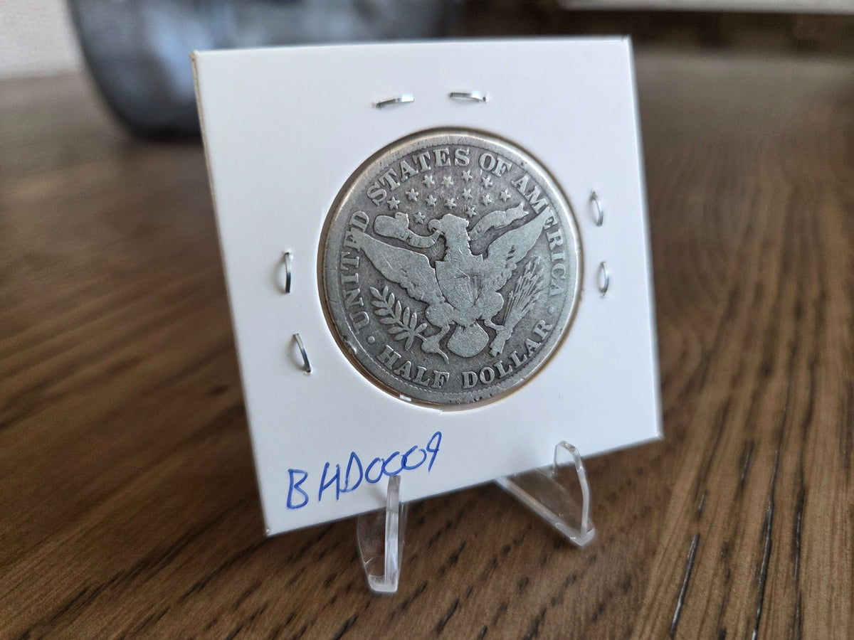 1900 Barber half dollar, reverse of exact coin BH0009
