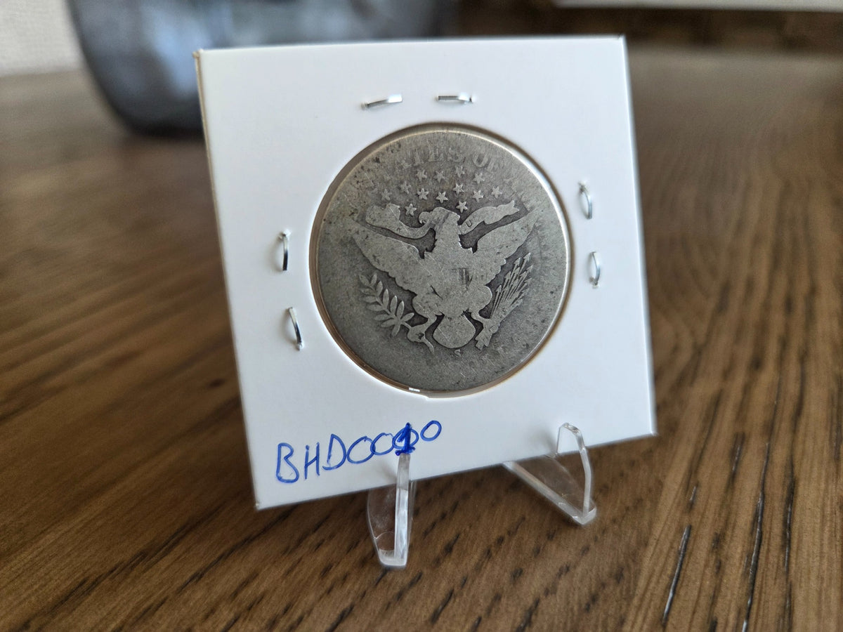 1906-S Barber half dollar, reverse of exact coin BH0010