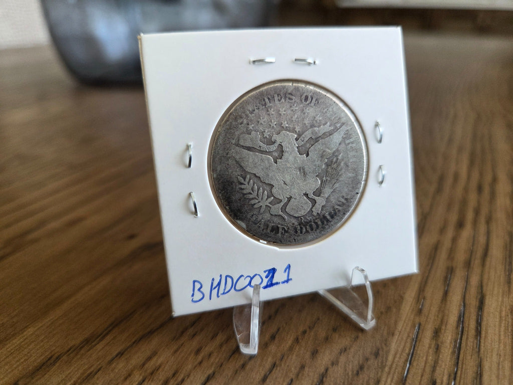 1908-O Barber half dollar, reverse of exact coin BH0011