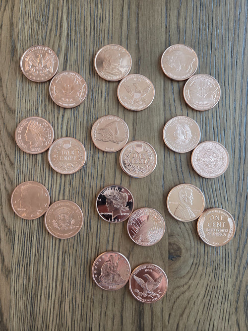CUR001 – copper round designs