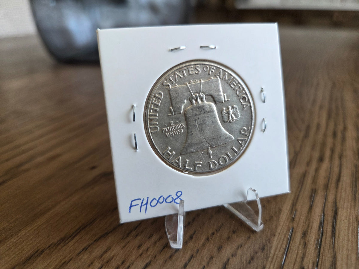 1963 Franklin half dollar, reverse of exact coin FH0008