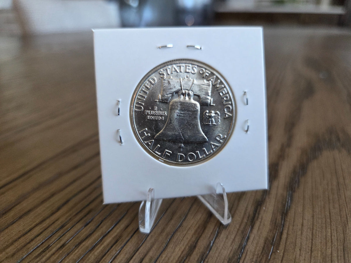 1962-D Franklin half dollar reverse – exact coin FH0022