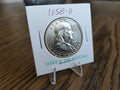 1958-D Franklin Half Dollar – 90% Silver, obverse of exact coin FHD0002