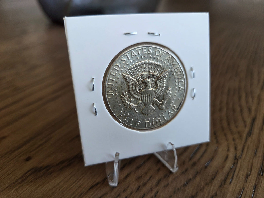 1964 Kennedy Half Dollar – 90% Silver, reverse of exact coin KH0001