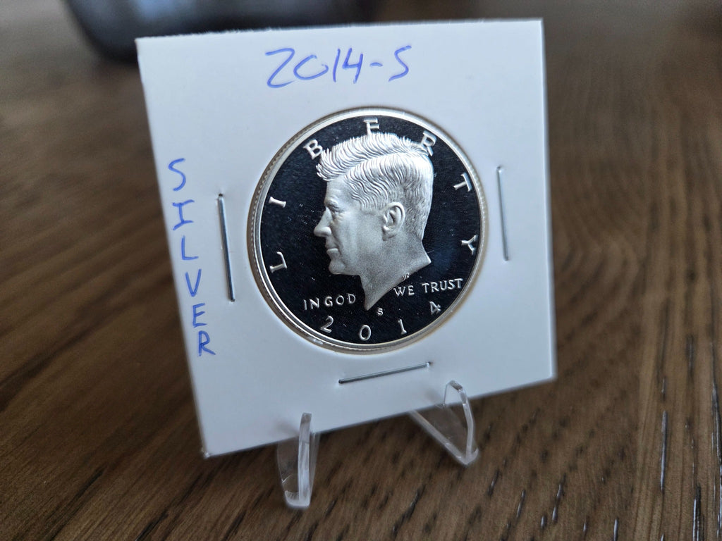 2014-S Kennedy Half Dollar Proof – 90% Silver, obverse of exact coin KH0005