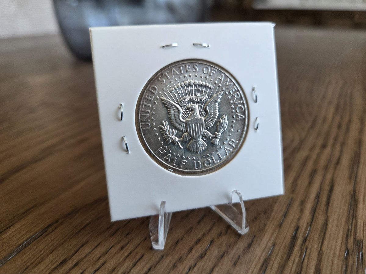 1965 Kennedy Half Dollar – 40% Silver, reverse of exact coin KH0009