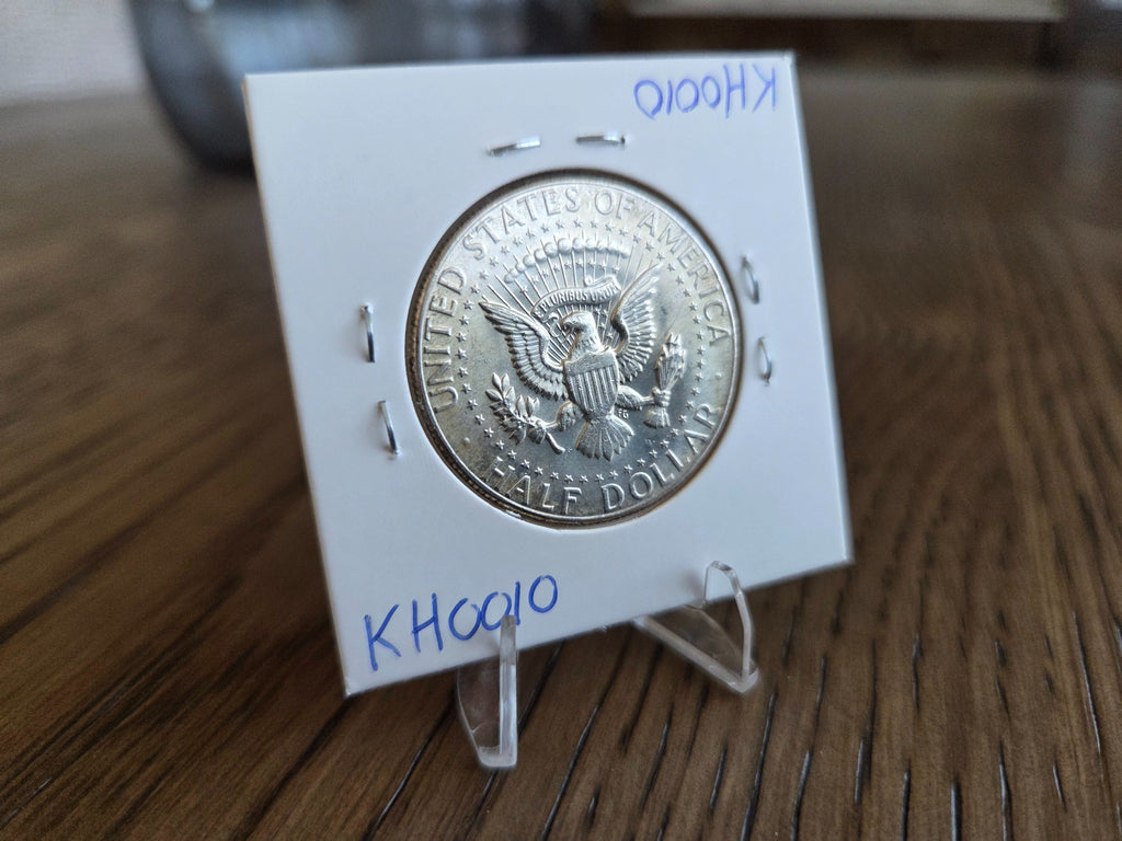 1970-D Kennedy Half Dollar 40% silver reverse, exact coin, SKU KH0010