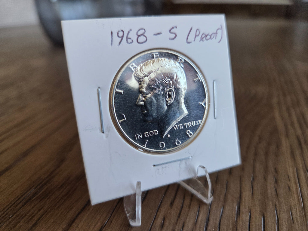 1968-S Kennedy 40% Silver Proof Half Dollar obverse, exact coin, SKU KH0011
