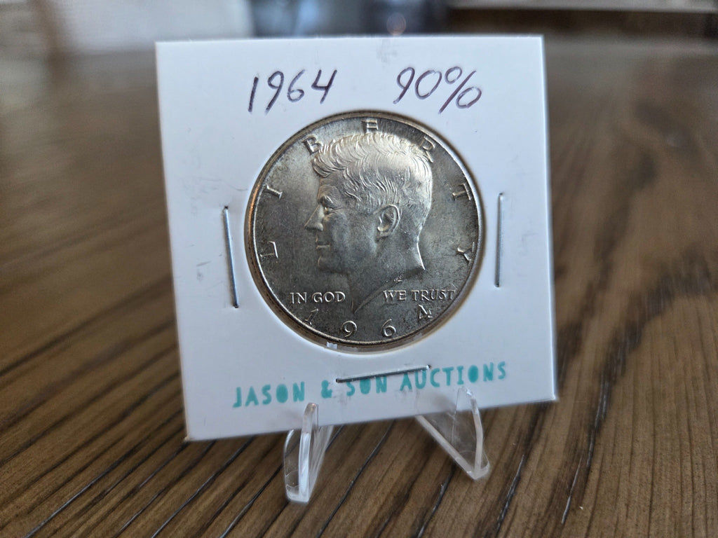 1964 Kennedy half dollar obverse – exact coin KH0014
