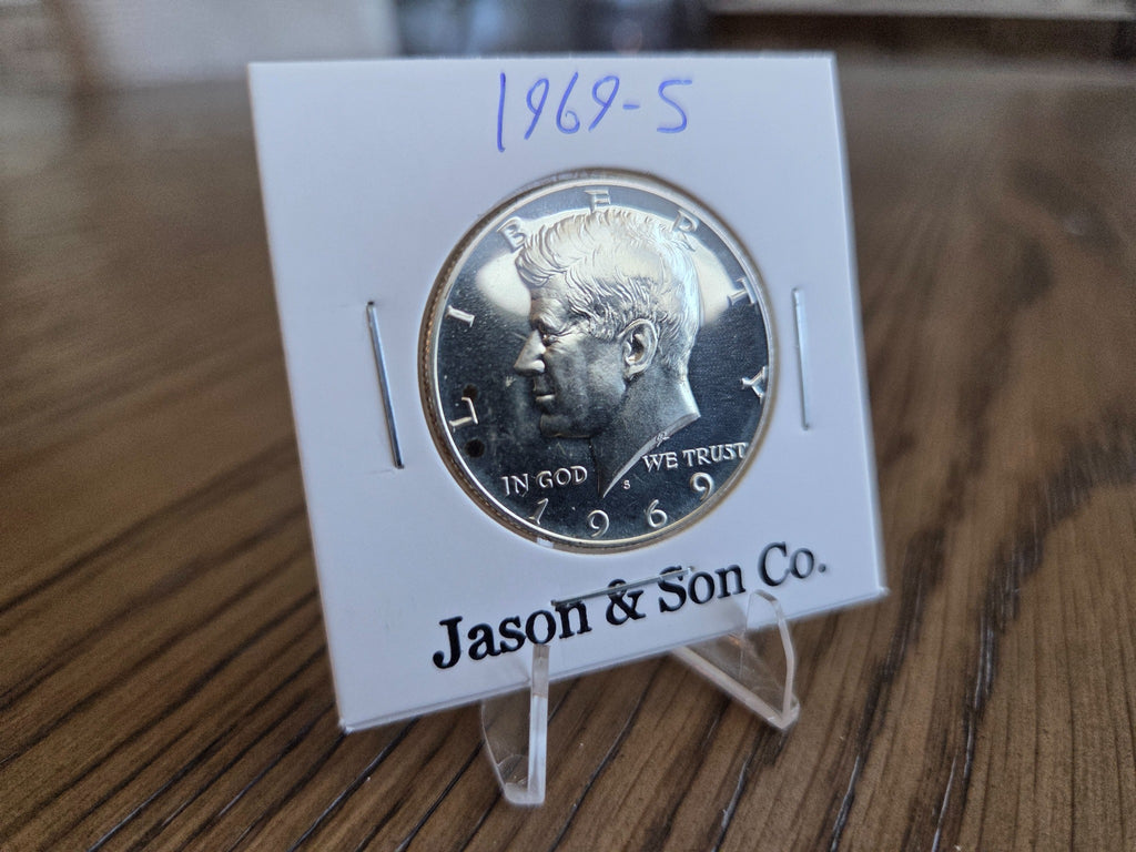 1969-S Proof Kennedy half dollar — obverse