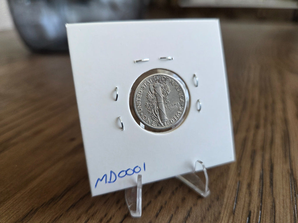 1943-D Mercury Dime – 90% Silver, reverse of exact coin MD0001