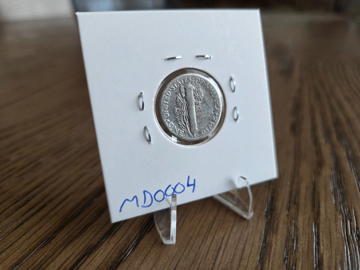 1942 Mercury Dime – Philadelphia – 90% Silver – reverse – exact coin MD0004
