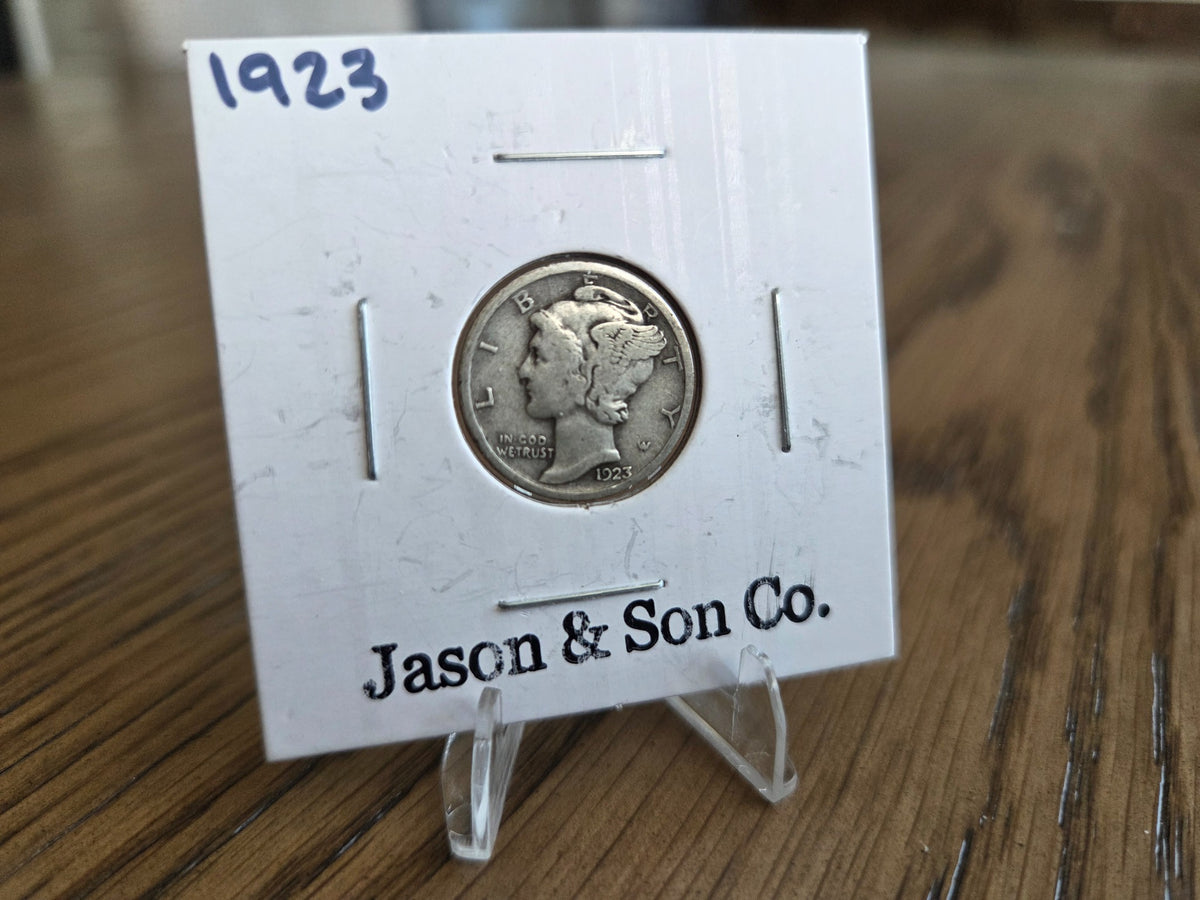 1923 Mercury dime obverse - exact coin MD0006