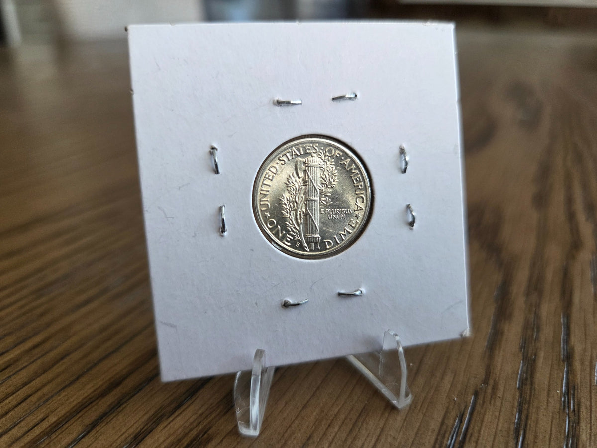 1944-S Mercury Dime reverse - exact coin MD0011