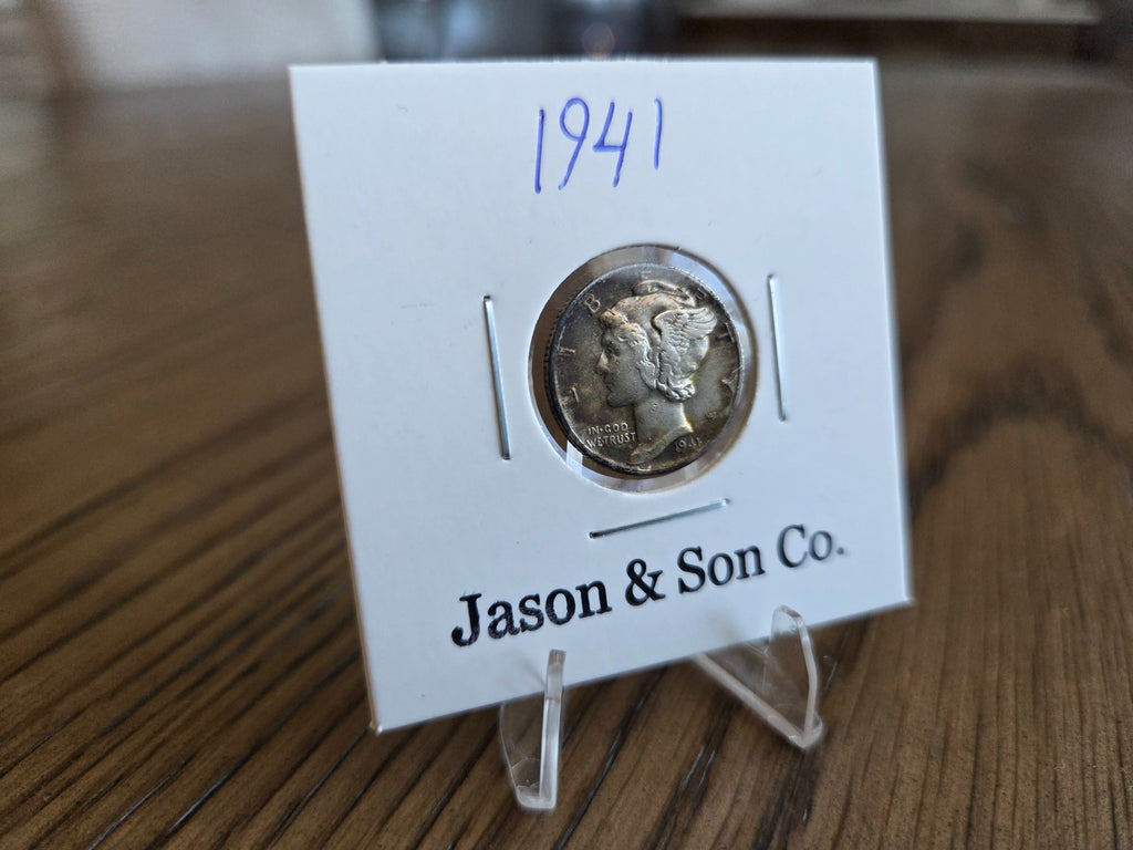 1941 Mercury dime obverse – exact coin MD0012