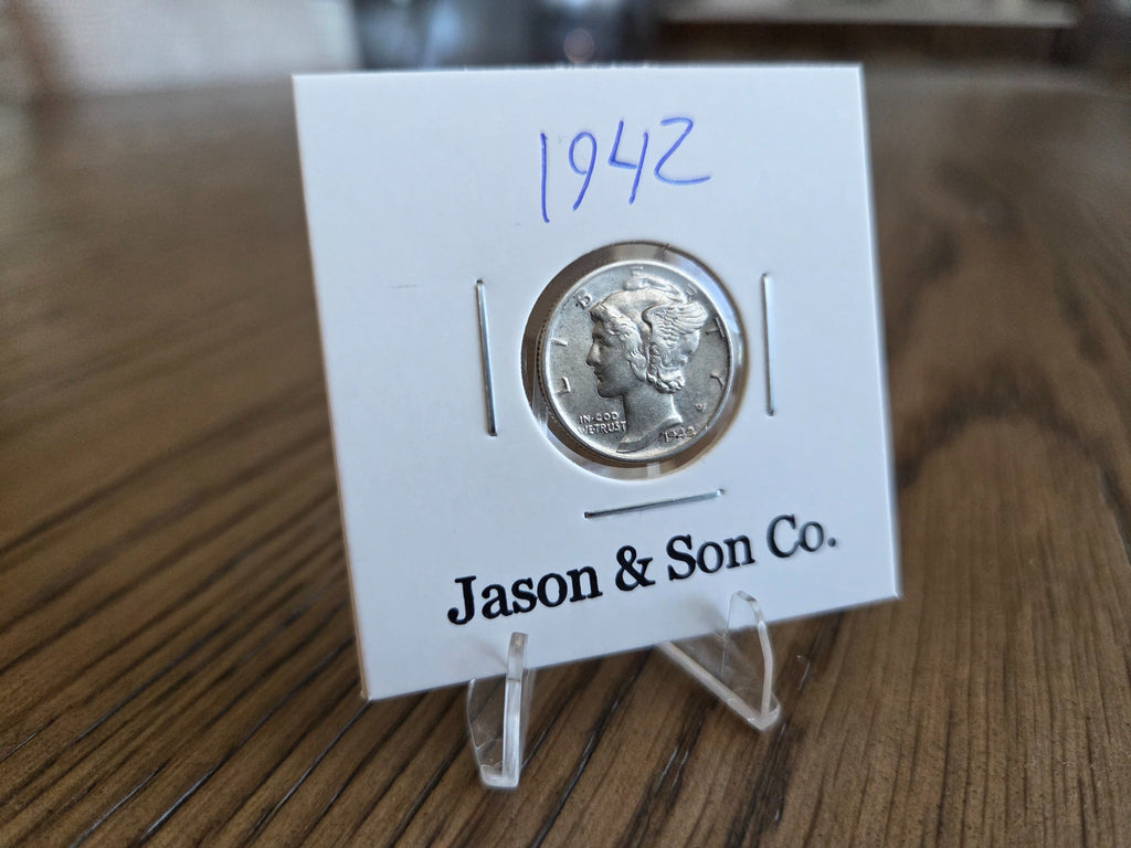 1942 Mercury dime obverse – exact coin MD0013