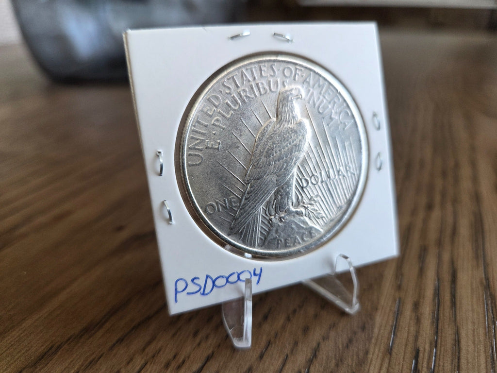 1924 Peace Dollar – 90% Silver, reverse of exact coin PSD0004