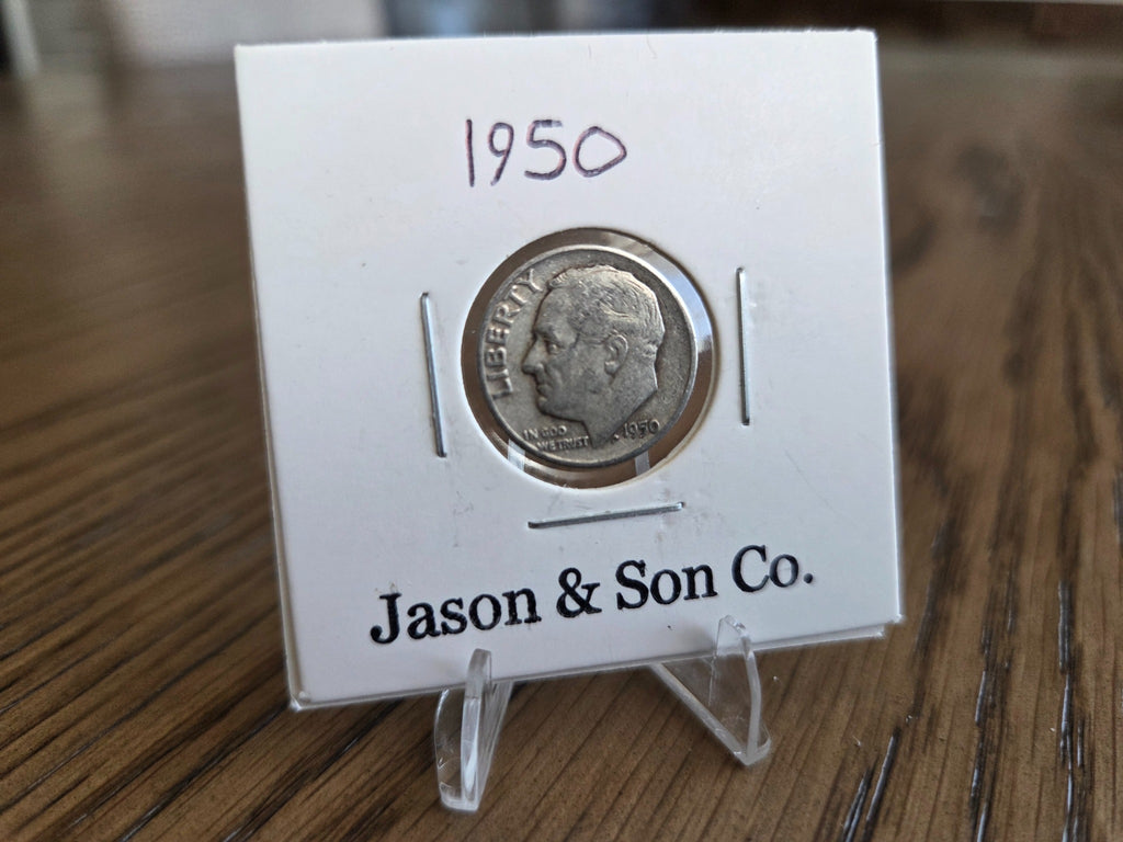1950 Roosevelt Dime obverse - exact coin RD0010