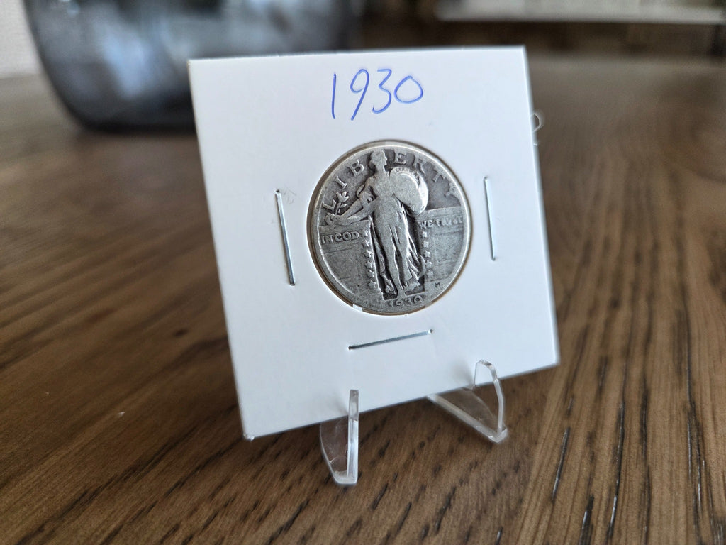 1930 Standing Liberty quarter, obverse of exact coin SLQ0002
