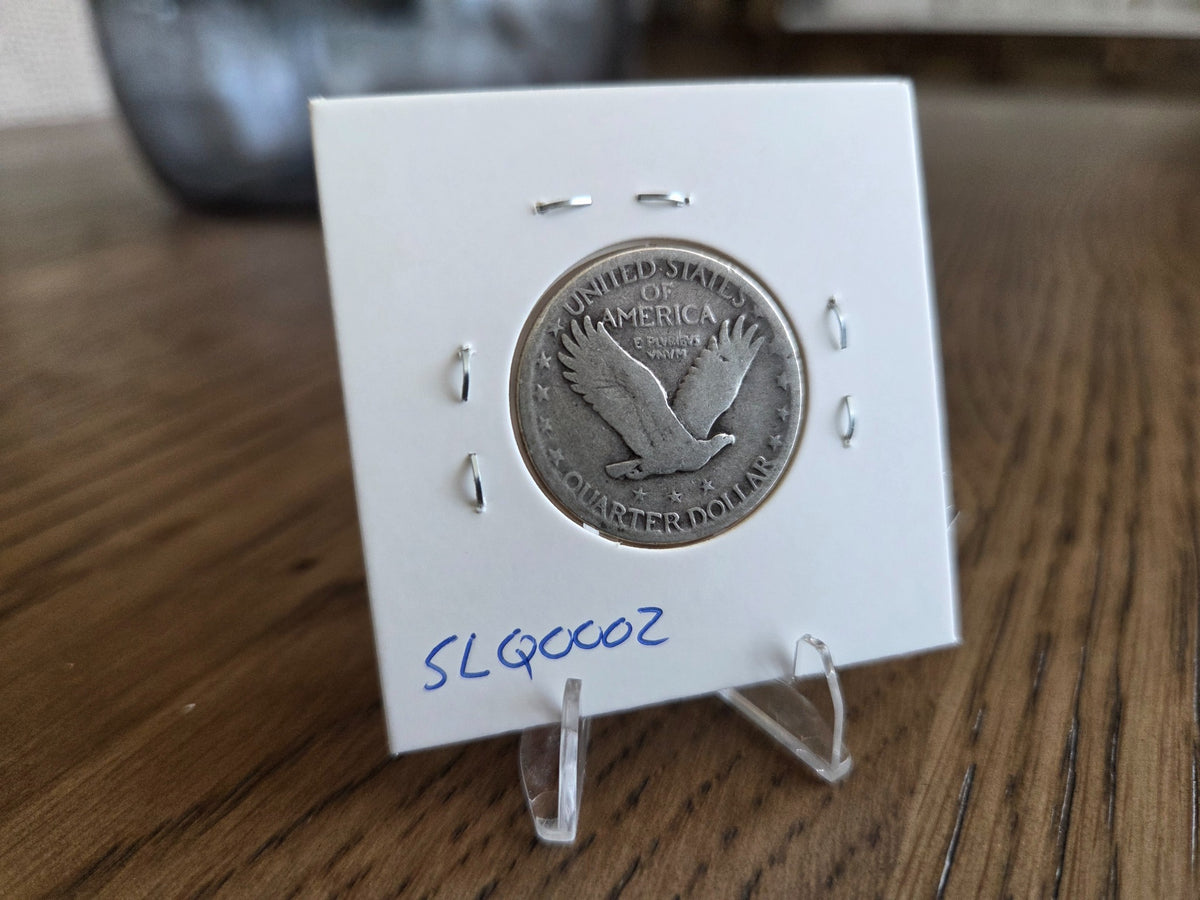 1930 Standing Liberty quarter, reverse of exact coin SLQ0002