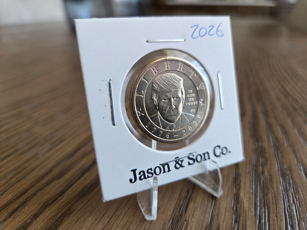2026 official U.S. Mint Trump dollar – representative coin – obverse/design side