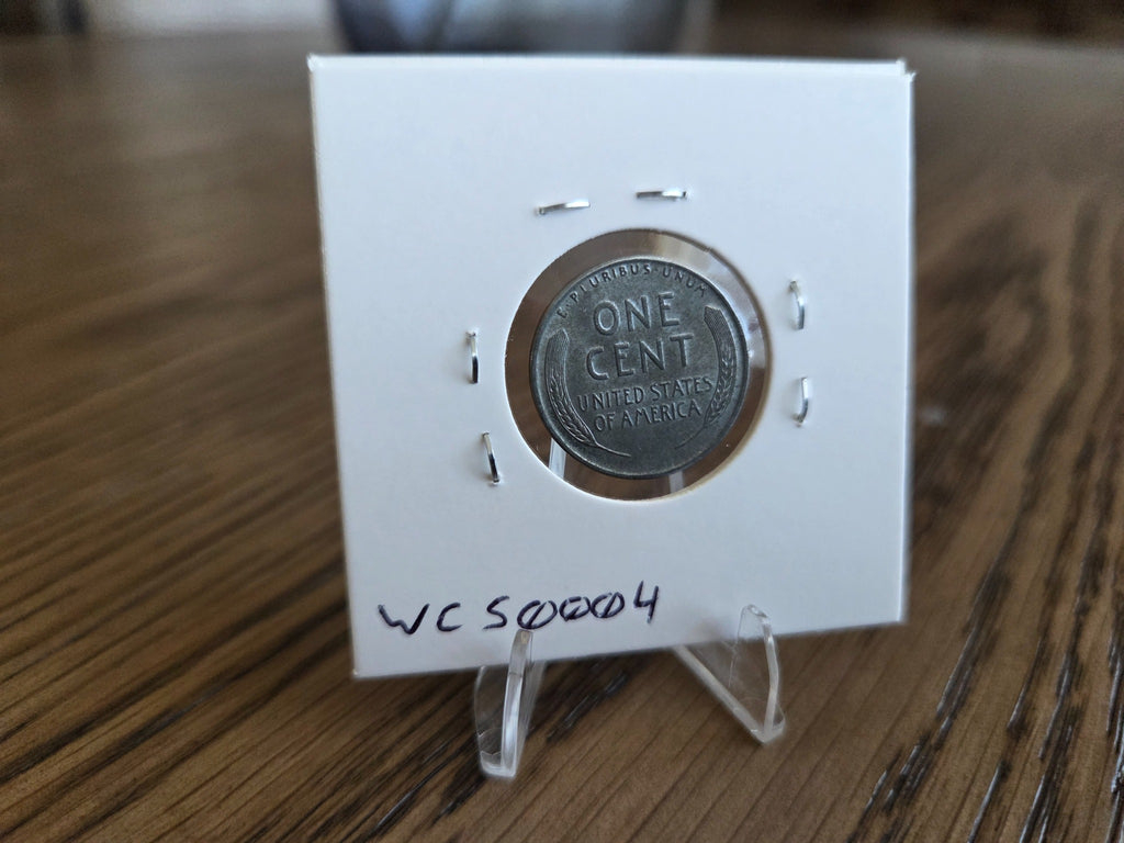 1943 Lincoln Steel Wheat Cent, reverse of exact coin WCS0004