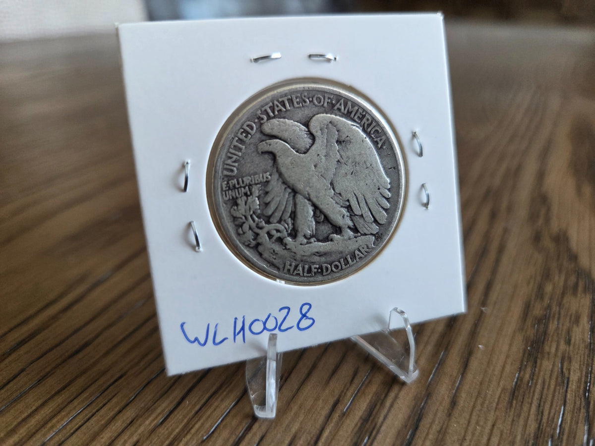 Reverse of exact 1946 Walking Liberty half dollar WLH0028