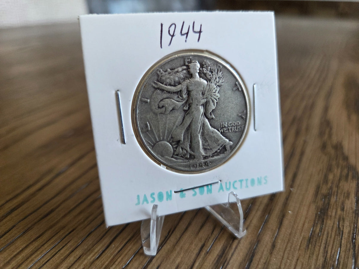 Obverse of exact 1944 Walking Liberty half dollar WLH0029