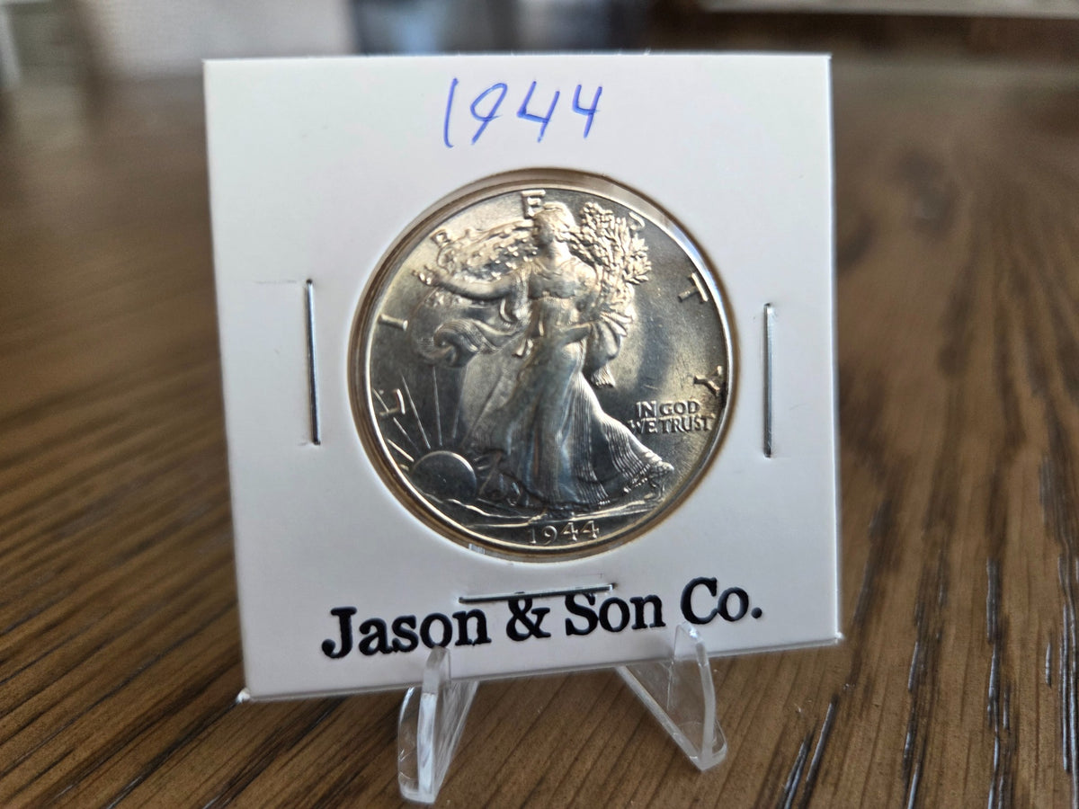 1944 Walking Liberty Half Dollar, obverse, exact coin WLH0032
