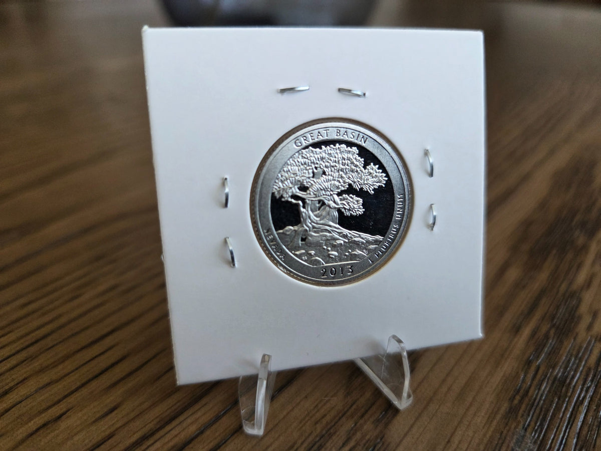 2013-S Great Basin Washington Proof Quarter – 90% Silver, reverse of exact coin WQ0003