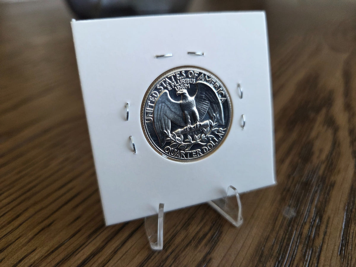 1962 Washington Proof Quarter – 90% Silver, reverse of exact coin WQ0006