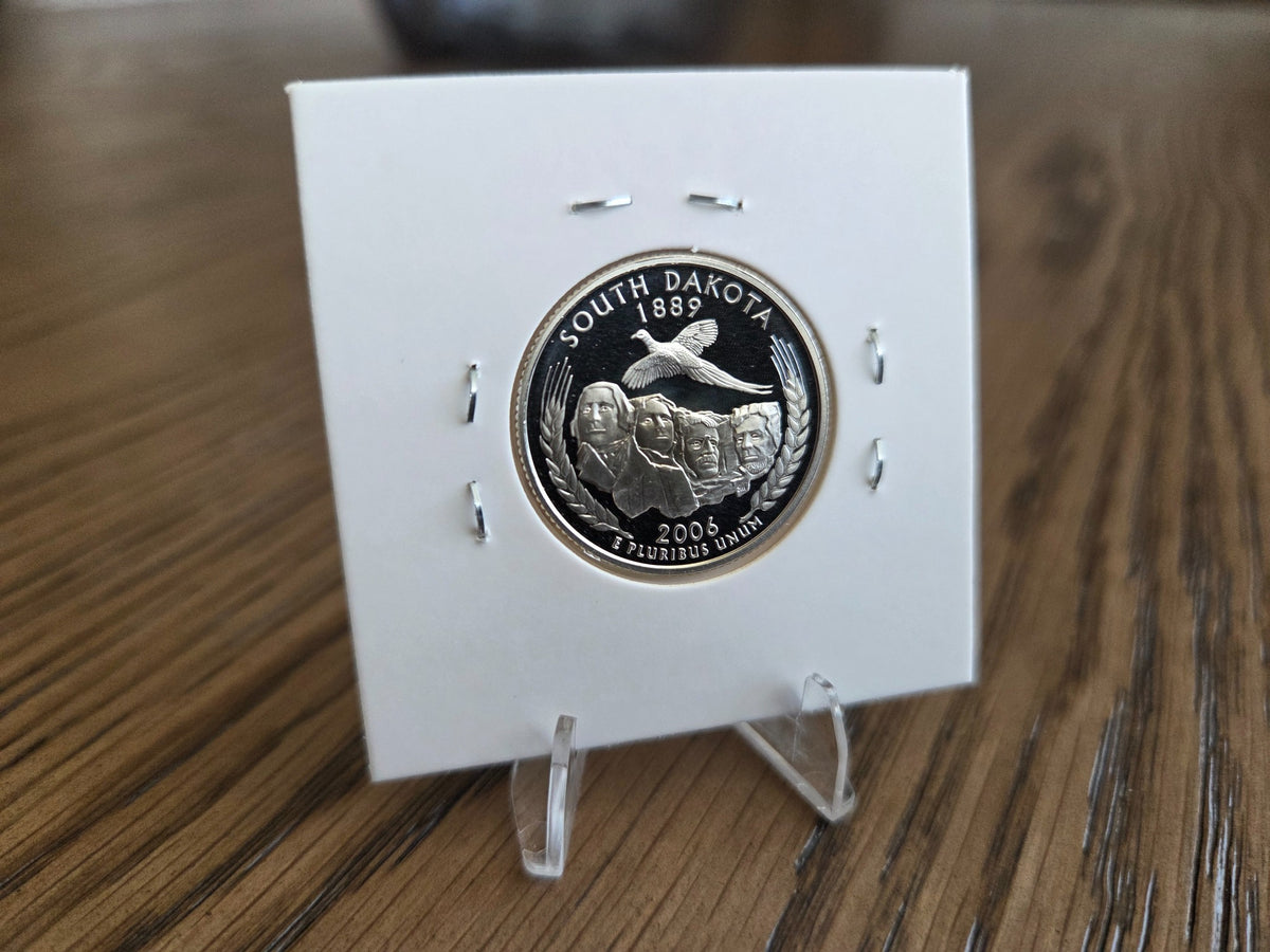 2006-S South Dakota silver proof quarter, reverse of exact coin WQ0010