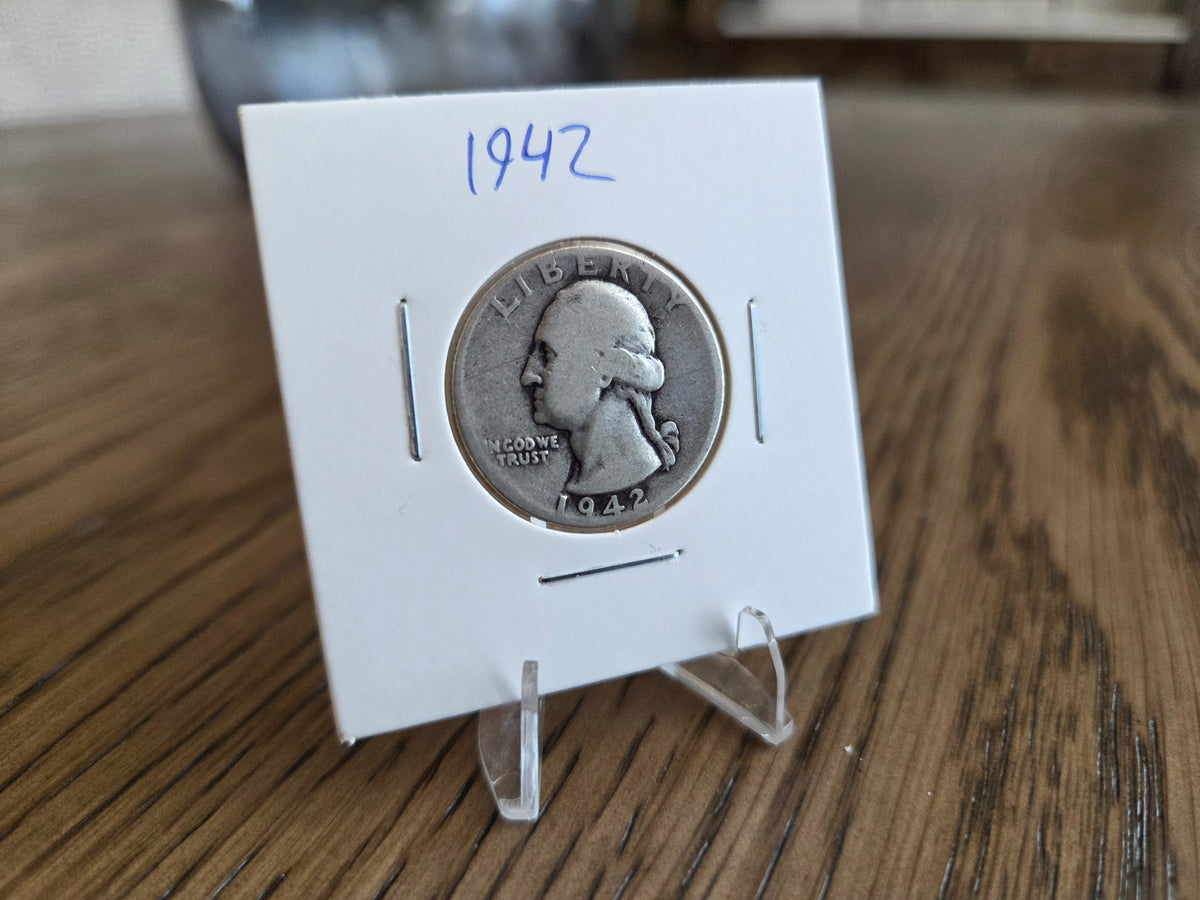 Obverse of exact 1942 Washington Quarter WQ0016