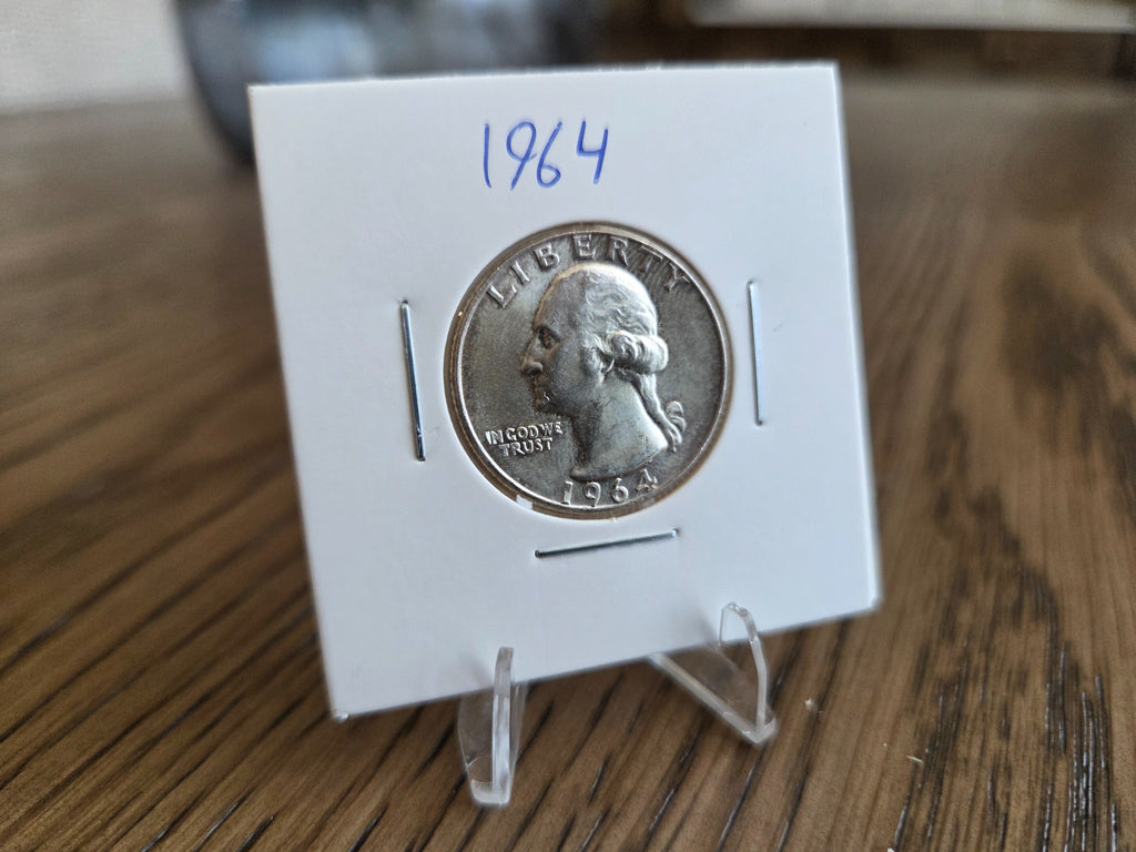 Obverse of exact 1964 Washington Quarter WQ0019