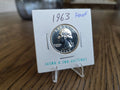 1963 Washington Proof Quarter obverse, exact coin, SKU WQ0025