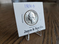 1964-D Washington Quarter – 90% Silver – obverse – exact coin WQ0026