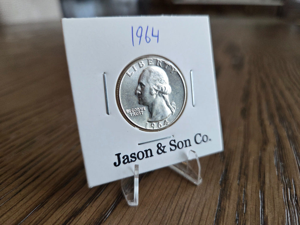 1964 Washington Quarter – 90% Silver – obverse – exact coin WQ0027