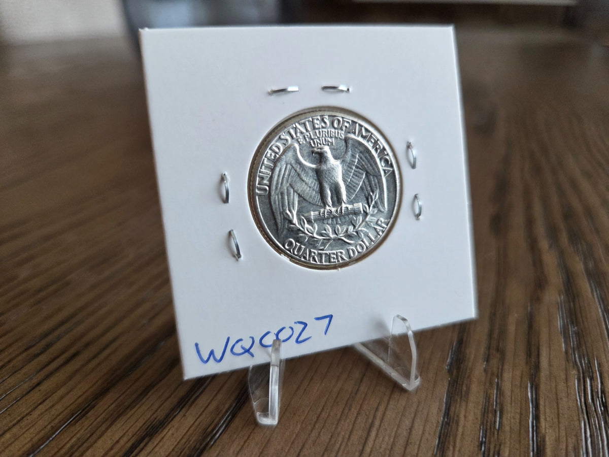 1964 Washington Quarter – 90% Silver – reverse – exact coin WQ0027