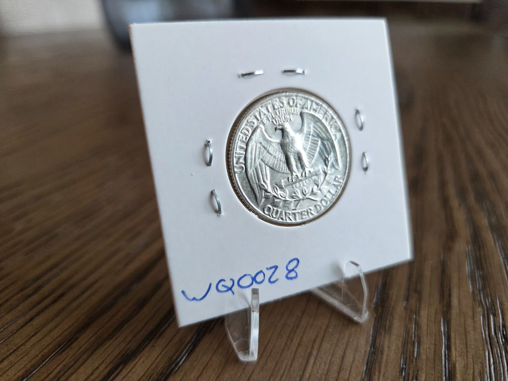 1964 Washington Quarter – 90% Silver – reverse – exact coin WQ0028