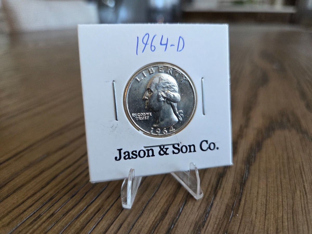 1964-D Washington quarter obverse – exact coin WQ0031