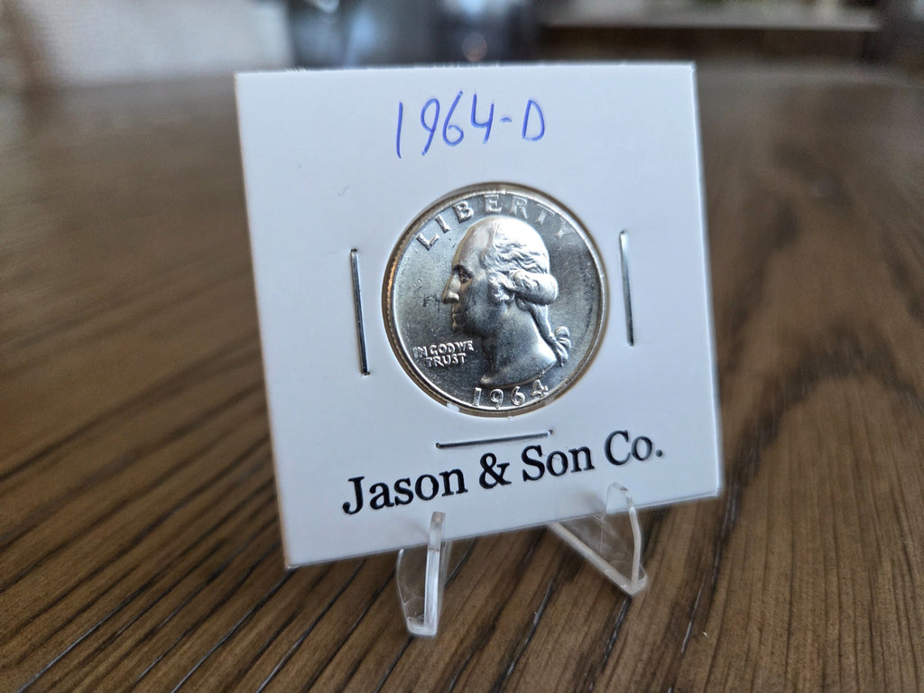 1964-D Washington quarter obverse – exact coin WQ0032
