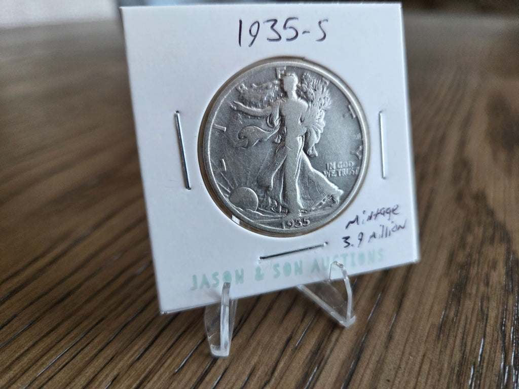 1935-S Walking Liberty half dollar obverse – WLH0014