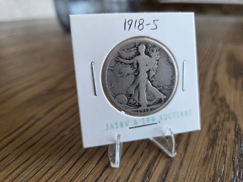 1918-S Walking Liberty half dollar obverse – WLH0016